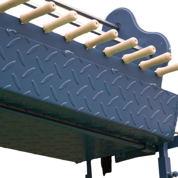 Traditional Greek Cypriot Foukou Rotisserie Charcoal Large BBQ in Blue-Cyprus BBQ