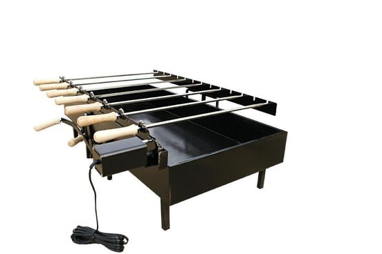 RLX Counter Top Chain BBQ Cyprus Charcoal Rotisserie 4