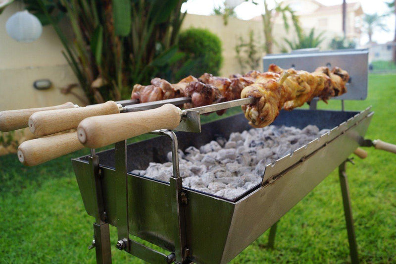 Modern Greek Cypriot Charcoal Stainless Steel BBQ