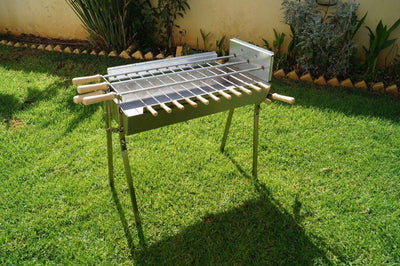 Greek Cypriot Charcoal Rotisserie Stainless Steel BBQ