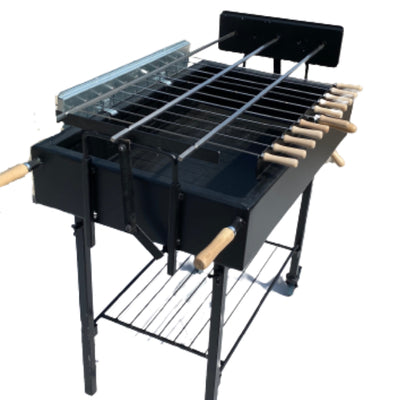 Modern Greek Cypriot Foukou Rotisserie Charcoal X3 BBQ  3