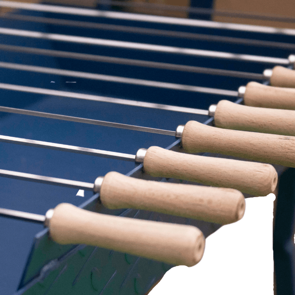 Traditional Greek Cypriot Foukou Rotisserie Large BBQ Blue