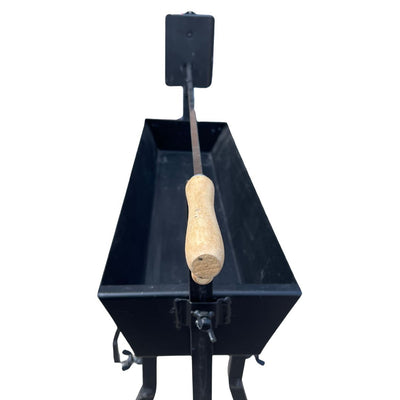 Single Souvla Rotisserie Charcoal Cypriot BBQ with Gyros Plates