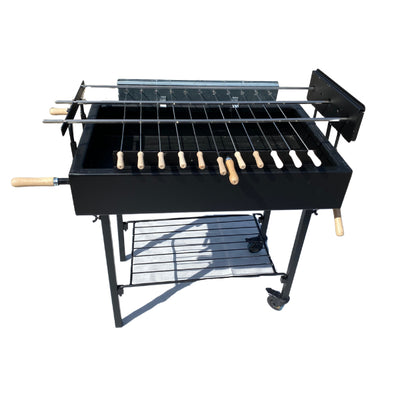 Modern Greek Cypriot Foukou Rotisserie Charcoal X3 BBQ 2