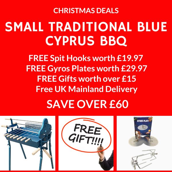 Charcoal BBQ Bundle - Christmas BBQ Bundle - Small Traditional Cypriot Barbecue