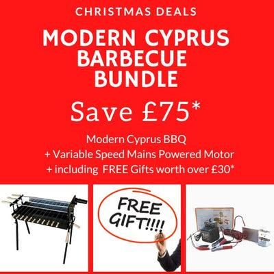 Charcoal BBQ Bundle - Christmas BBQ Bundle - Modern Cypriot Barbecue
