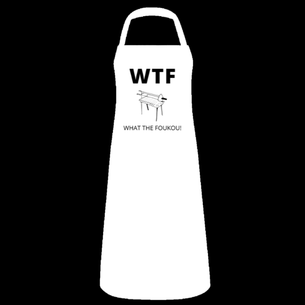 BBQ Apron - WTF What The Foukou-Cyprus BBQ