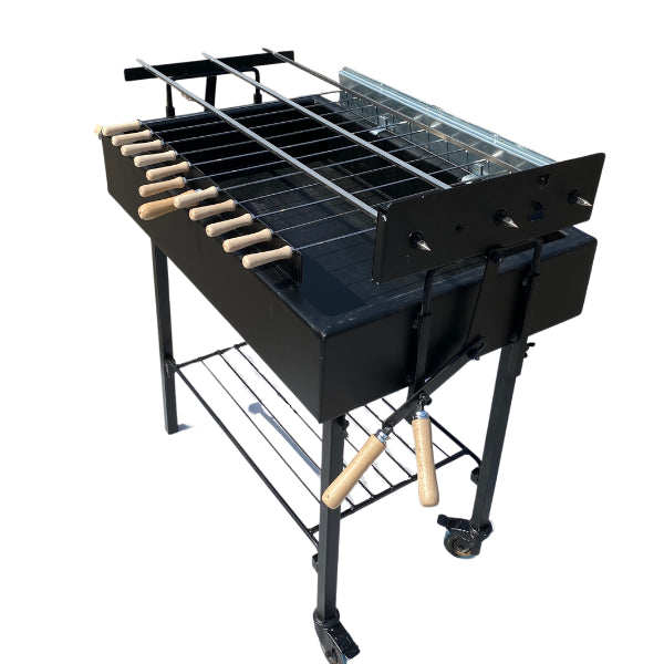 Modern Greek Cypriot Foukou Rotisserie Charcoal X3 BBQ  1