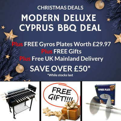 Charcoal BBQ Bundle - Christmas BBQ Deal - Modern Deluxe Cypriot Barbecue
