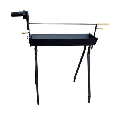 Single Souvla Rotisserie Charcoal Cypriot BBQ with Gyros Plates