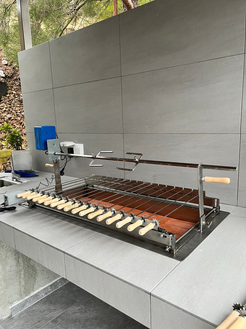 Ovelia Rotisserie BBQ Spit for 120cm Built-in Cyprus BBQ 3