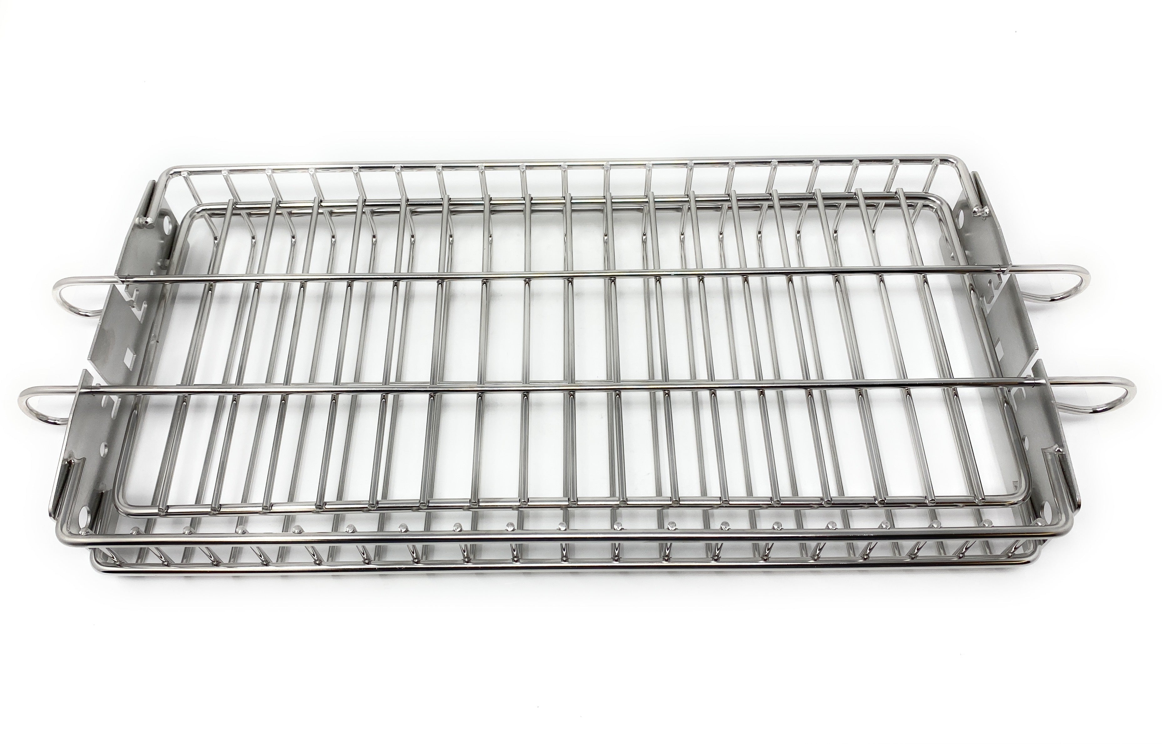 Rotating Stainless Steel Rotisserie BBQ Grill Basket – Cyprus BBQ