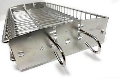 Grill - Grill - Rotating Stainless Steel Rotisserie BBQ Basket