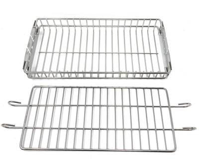 Rotating Stainless Steel Rotisserie BBQ Basket-Cyprus BBQ