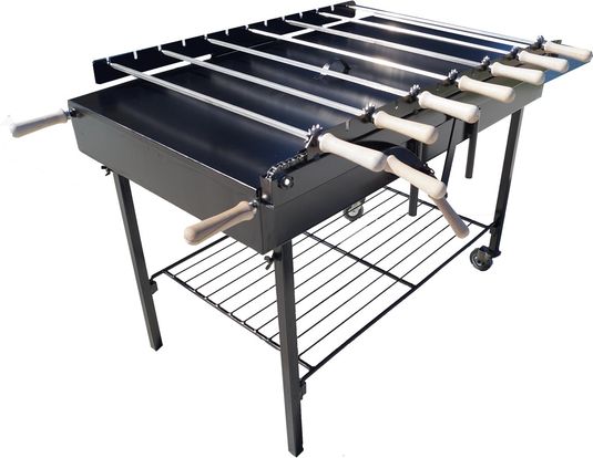 Modern RLX Chain BBQ Cypriot Rotisserie Foukou Charcoal