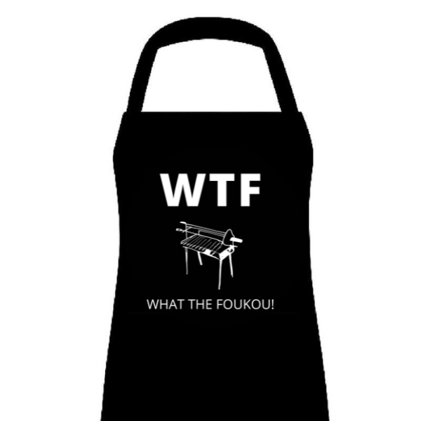 BBQ Apron - WTF What The Foukou-Cyprus BBQ