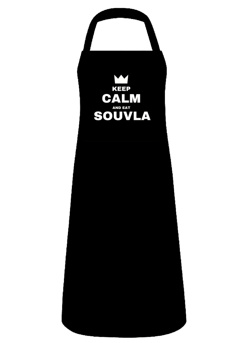 BBQ Apron - Keep Calm and Eat Souvla-Cyprus BBQ