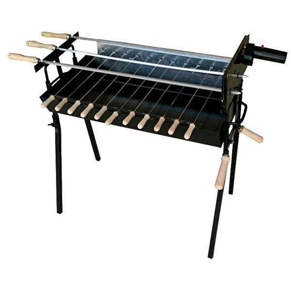 Modern Greek Cypriot Foukou Rotisserie Charcoal Large BBQ