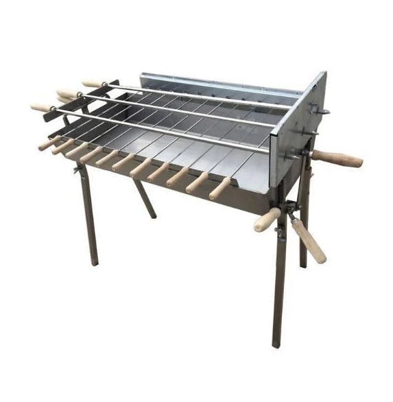 Modern Greek Cypriot Rotisserie Stainless Steel BBQ