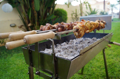 Extra Wide Stainless Steel Barbecue Charcoal BBQ Cyprus BBQ 