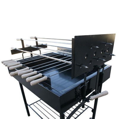 Modern Greek Cypriot Foukou Rotisserie Charcoal X5 BBQ 3