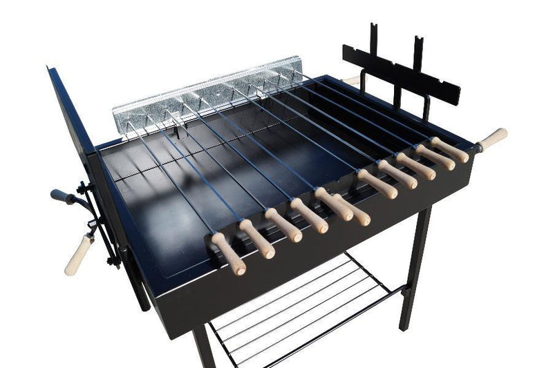 Modern Greek Cypriot Foukou Rotisserie Charcoal X5 BBQ 8