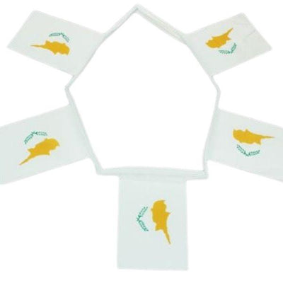 Cyprus National Flag Bunting-Cyprus BBQ