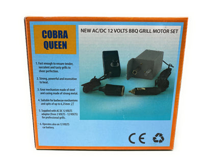 Motor - Cobra Queen In-Car Power Outlet/UK Mains Powered Variable Speed Motor for Charcoal BBQ Set-Cyprus BBQ